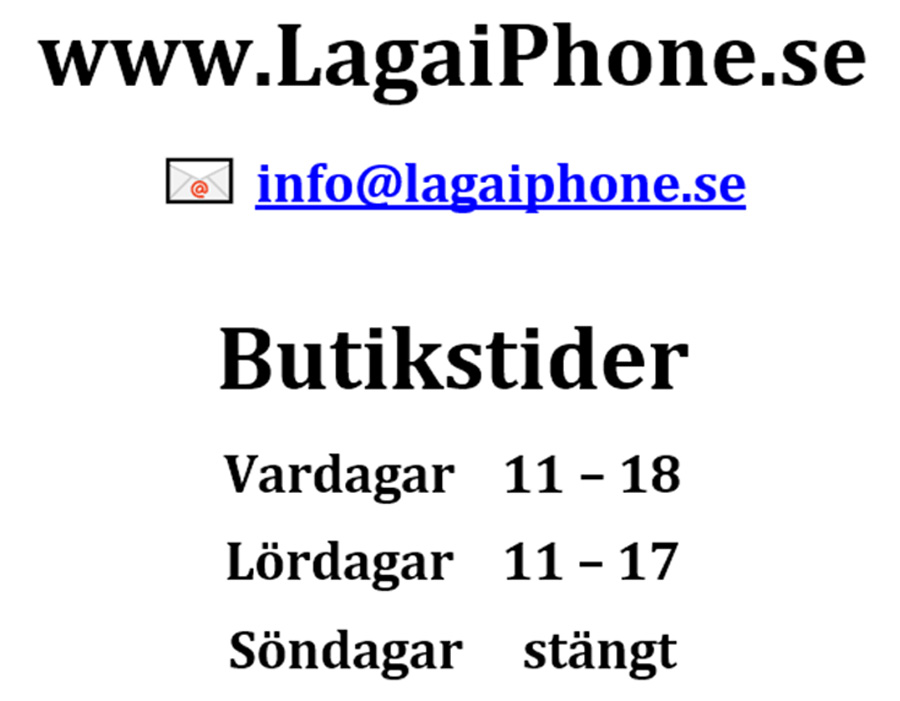 g%C3%B6teborg butik %C3%B6ppettider